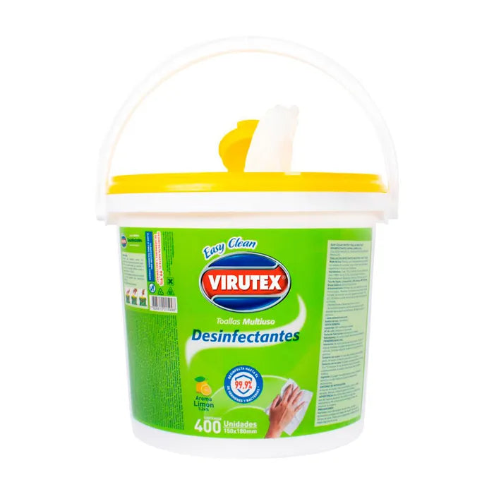 Toallas Desinfectantes Limón Virutex – 400 Unidades